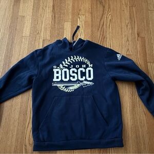 St John Bosco Braves High School Official Adidas Hoodie Pullover Jumper Baseball